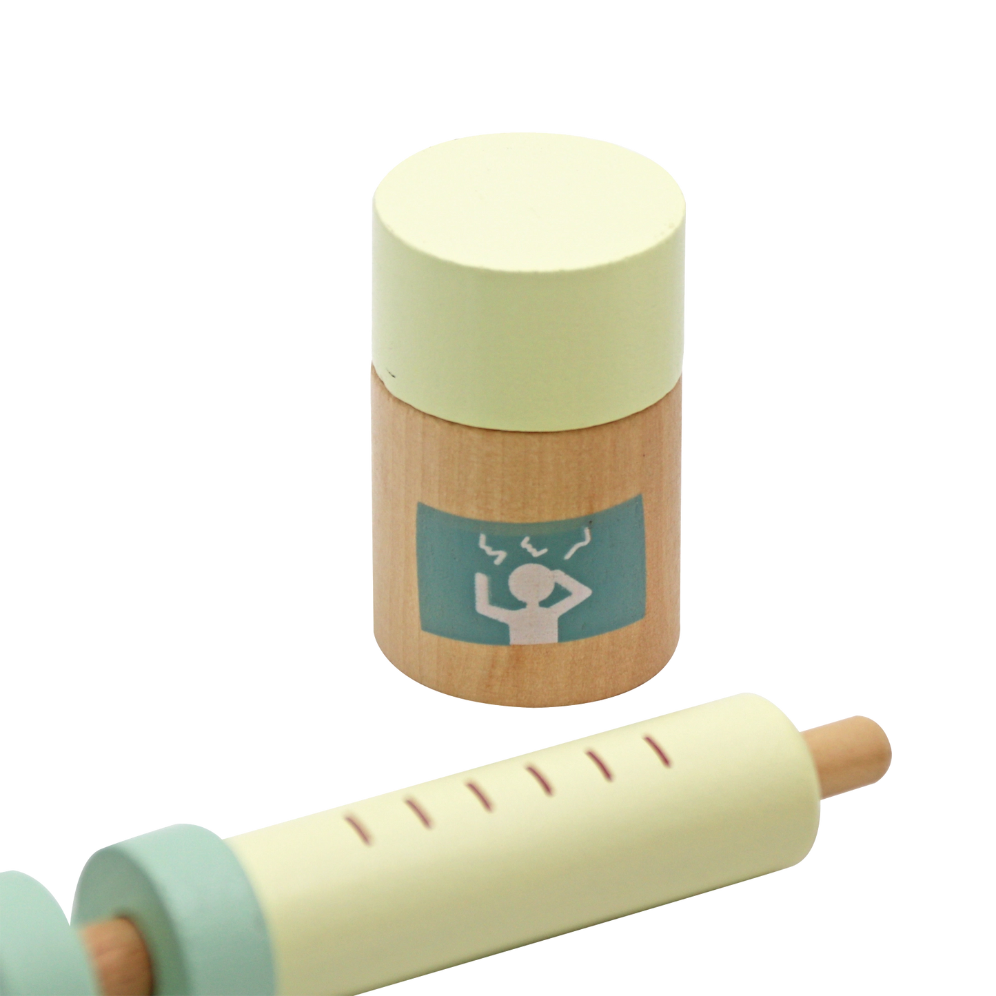 wooden doctor toy play set
