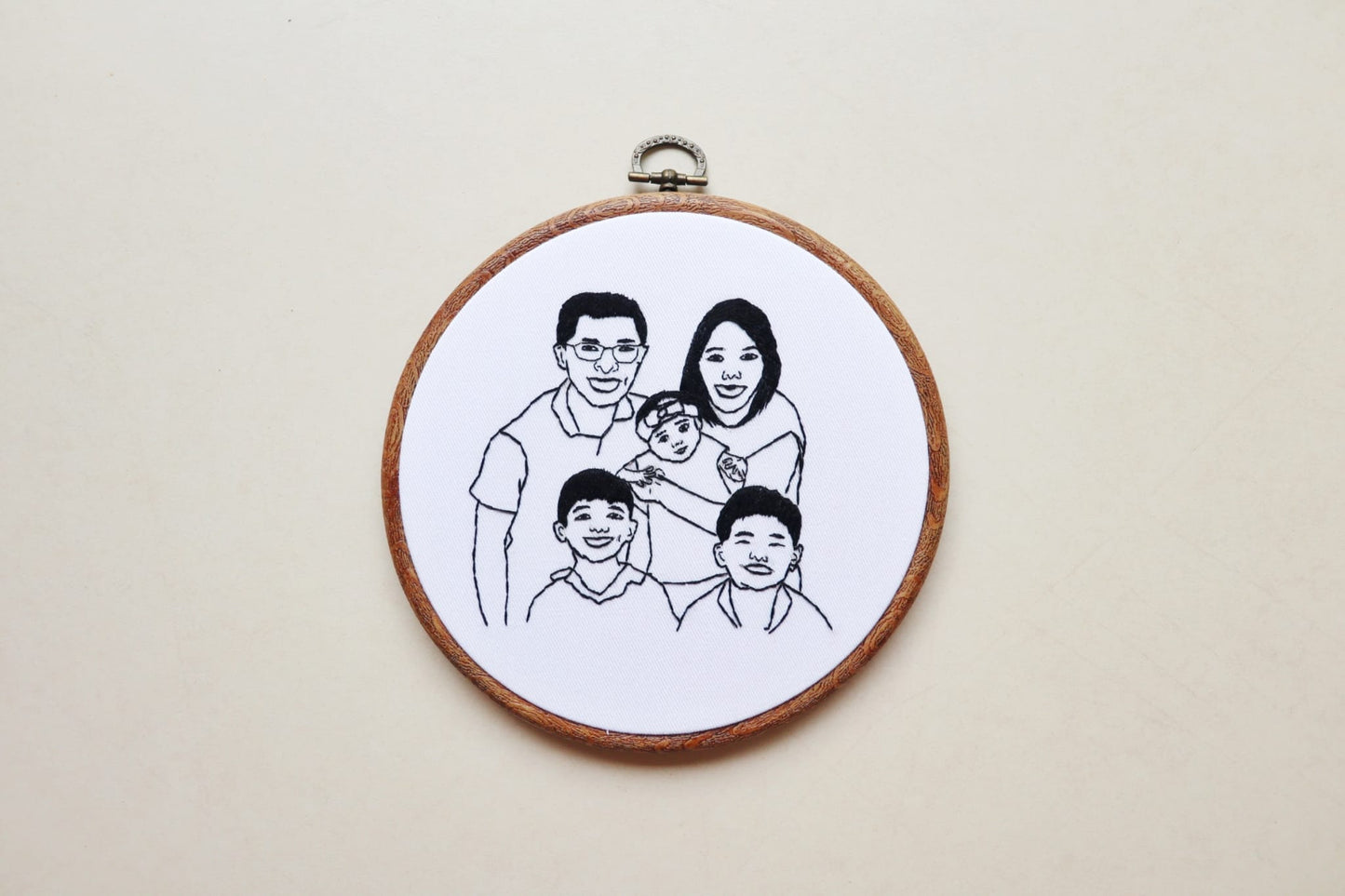 Family Portrait Embroidery [Custom Made]