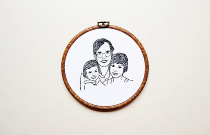 Family Portrait Embroidery [Custom Made]